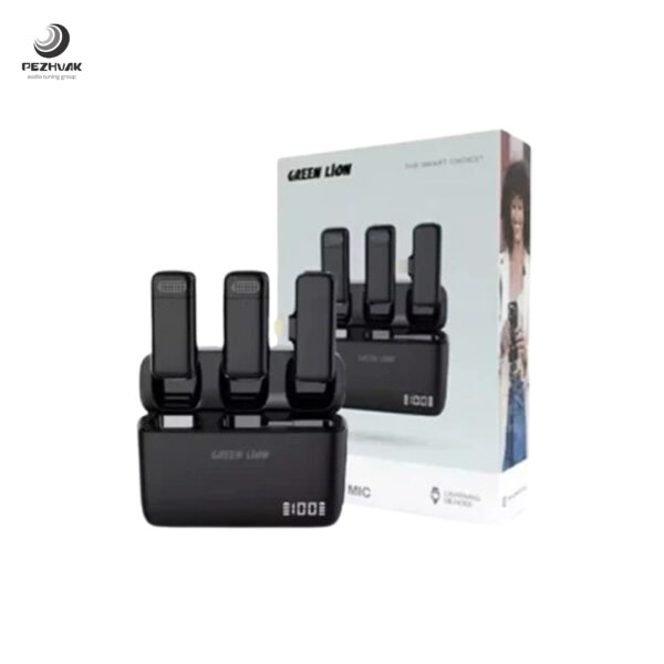 میکروفن بی سیم گرین لاین مدل 2 در 1 دیجیتال - تصویر 2