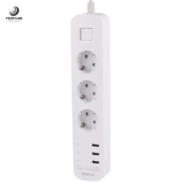 چندراهی 3 خانه برق و شارژر هادرون 10 آمپر مدل Hadron P323 - تصویر 2