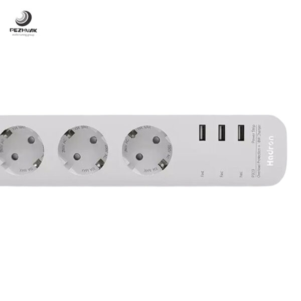 چندراهی 3 خانه برق و شارژر هادرون 10 آمپر مدل Hadron P323 - تصویر 5
