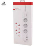 چندراهی 3 خانه برق و شارژر هادرون 10 آمپر مدل Hadron P323 - تصویر 3