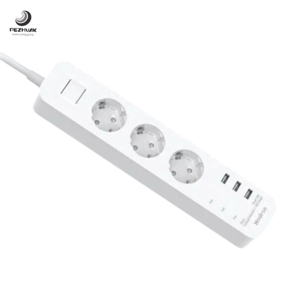 چندراهی 3 خانه برق و شارژر هادرون 10 آمپر مدل Hadron P323 - تصویر 7