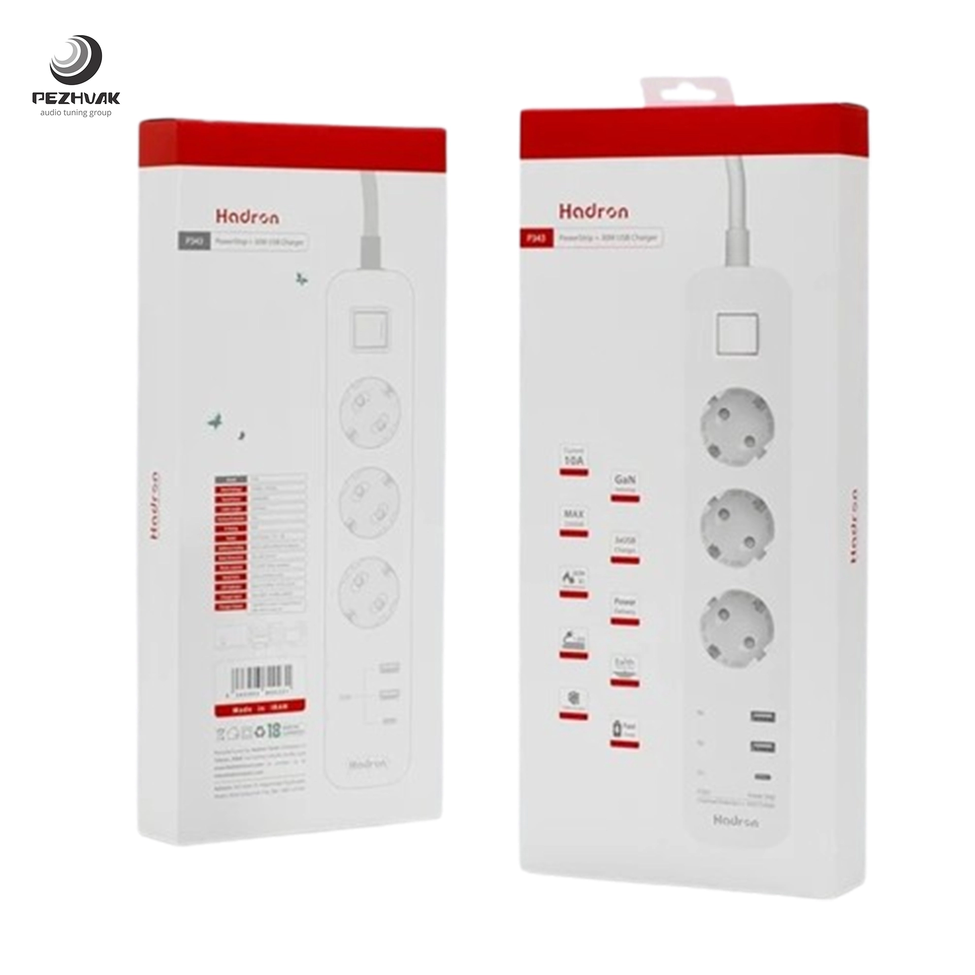 500 محافظ برق و چند راهی 3 خانه هوشمند هادرون مدل Hadron P343 - تصویر 1