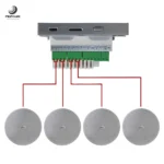 اسپیکر سقفی ساندکو مدل TW-365 به همراه آمپلی فایر مجموعه 4 عددی - تصویر 9