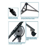 پایه میکروفون Quiklok A50 - نور و صدای پژواک 3