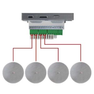 اسپیکر سقفی ساندکو مدل TW-365 به همراه آمپلی فایر مجموعه 4 عددی - نور و صدای پژواک 2