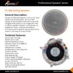 بلندگو سقفی ساندکو مدل FC-206 - نور و صدای پژواک 3