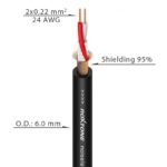 کابل آماده روکستون XLR M-TS - نور و صدای پژواک 4