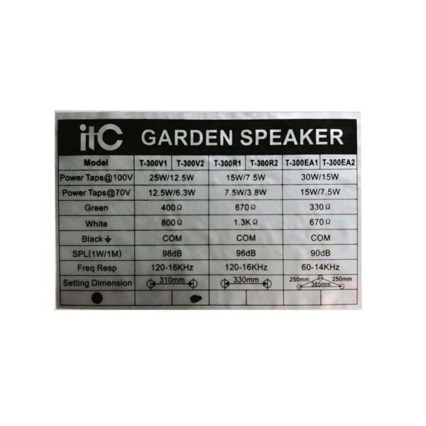 بلندگو باغچه ای آی تی سی مدل T-300V2 - نور و صدای پژواک 3